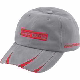 Supreme Jagged Visor 6-Panel Grey