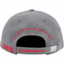 Supreme Jagged Visor 6-Panel - Grey (front)