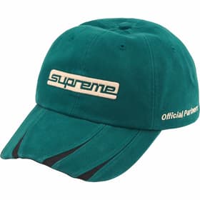 Supreme Jagged Visor 6-Panel Teal