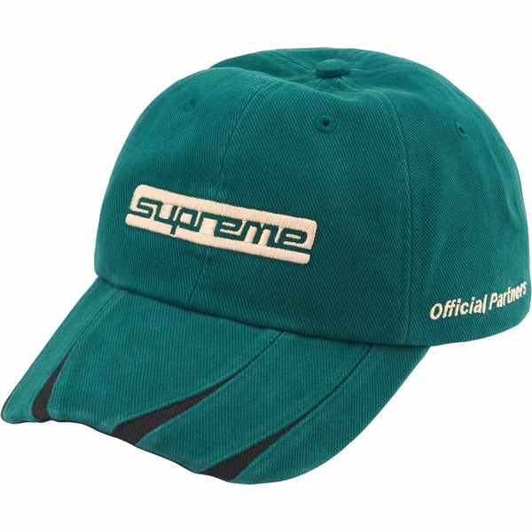 Supreme Jagged Visor 6-Panel - Teal (front)