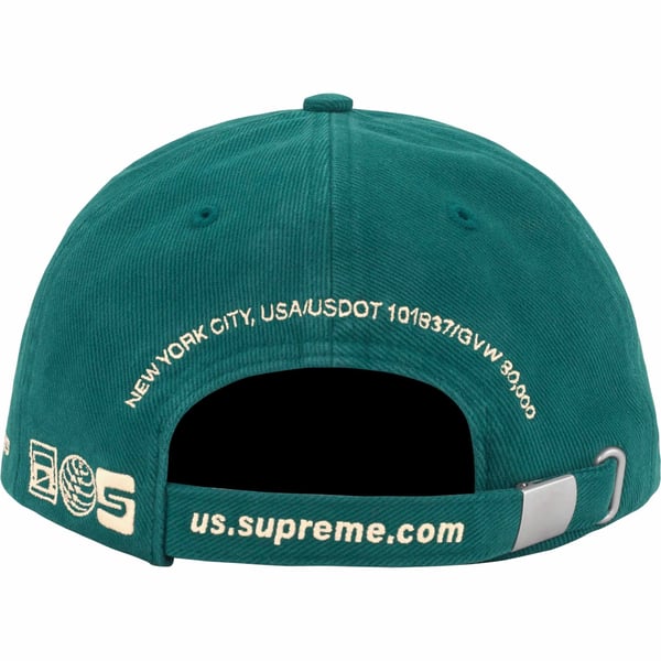 Supreme Jagged Visor 6-Panel - Teal (front)
