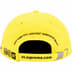 Supreme Jagged Visor 6-Panel - Yellow (front)
