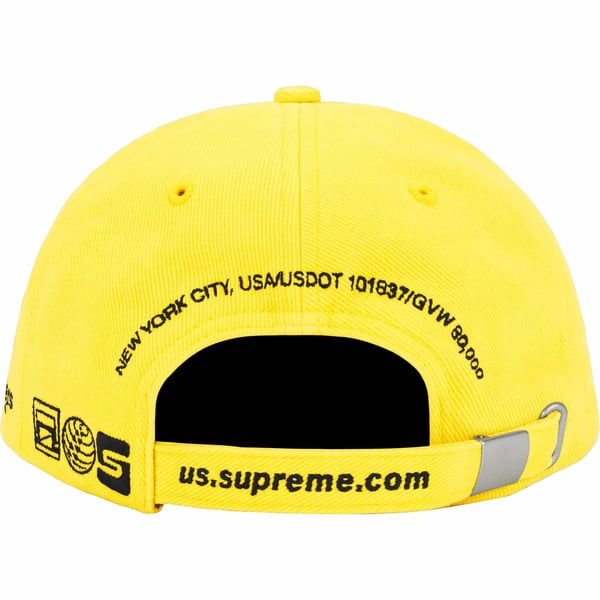 Supreme Jagged Visor 6-Panel - Yellow (front)