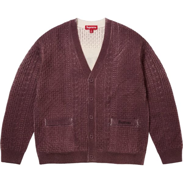 Supreme Jane's Addiction Cardigan - Burgundy (front)