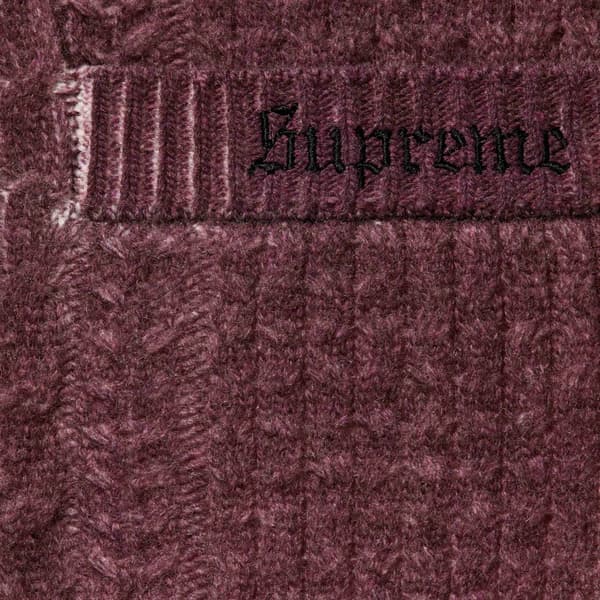 Supreme Jane's Addiction Cardigan - Burgundy (front)