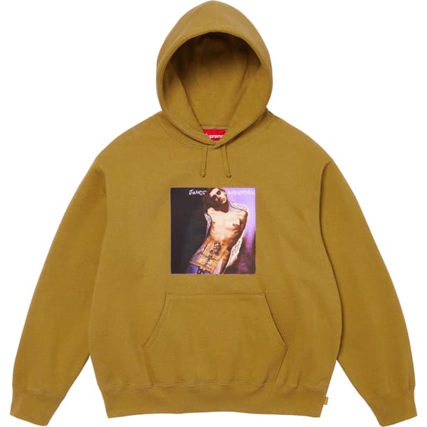 Supreme Jane's Addiction Hooded Sweatshirt - Dark Mustard (front)