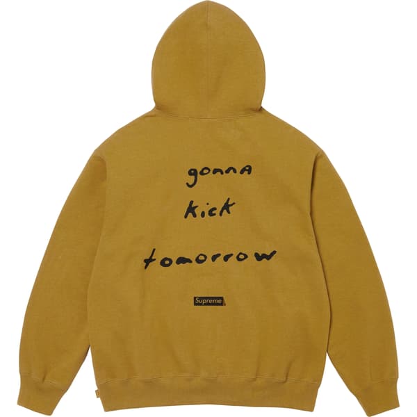 Supreme Jane's Addiction Hooded Sweatshirt - Dark Mustard (front)