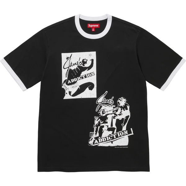 Supreme Jane's Addiction Ringer Tee - Black (front)