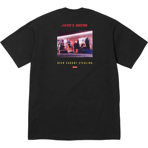 Supreme Jane's Addiction Stealing Tee - Black (front)
