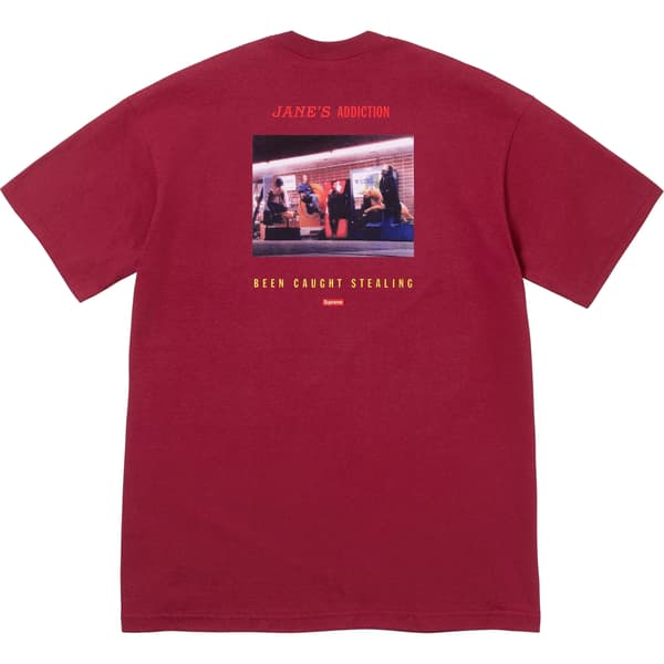 Supreme Jane's Addiction Stealing Tee - Cardinal (front)