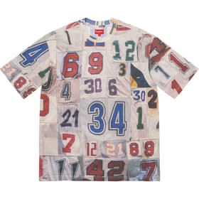 Supreme Jersey Collage S/S Top White