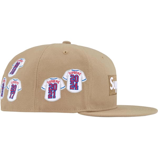 Supreme Jerseys Box Logo New Era - Khaki (front)