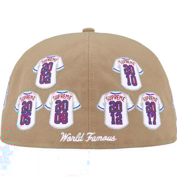 Supreme Jerseys Box Logo New Era - Khaki (front)