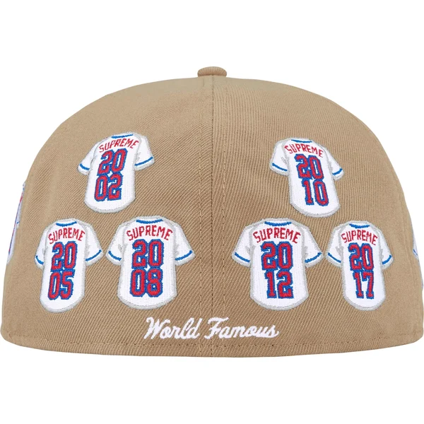Supreme Jerseys Box Logo New Era - Khaki (front)