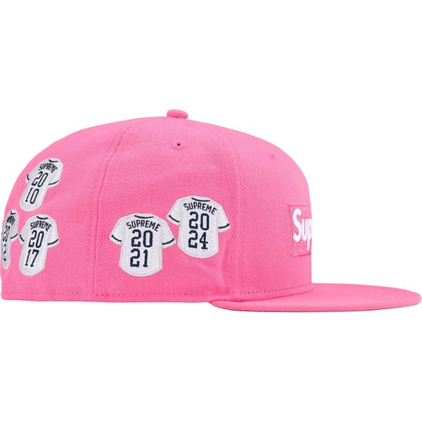 Supreme Jerseys Box Logo New Era - Pink (front)