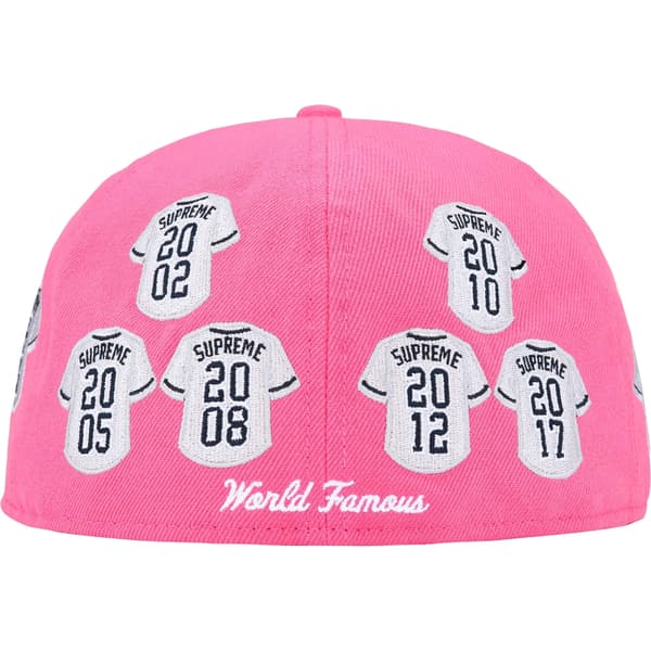 Supreme Jerseys Box Logo New Era - Pink (front)