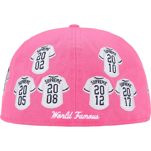 Supreme Jerseys Box Logo New Era - Pink (front)