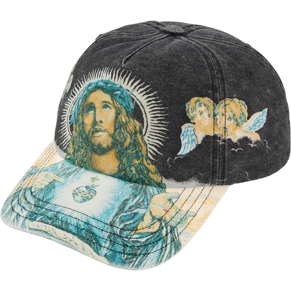 Supreme Jesus 5-Panel - Black (front)