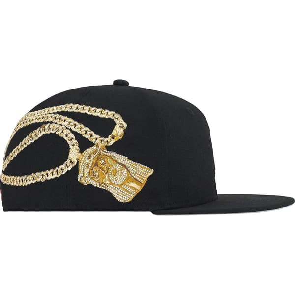 Supreme Jesus Piece S Logo New Era - Black (front)