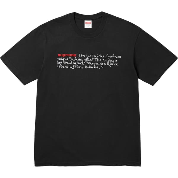 Supreme Joke Tee - Black (front)