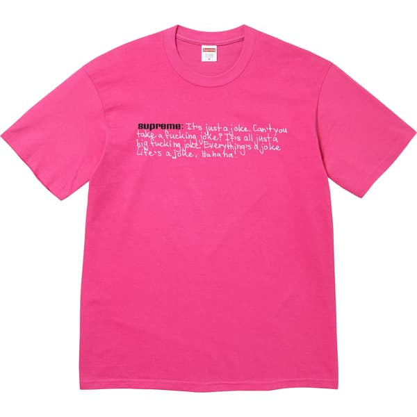 Supreme Joke Tee - Fuchsia (front)