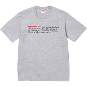 Supreme Joke Tee Heather Grey