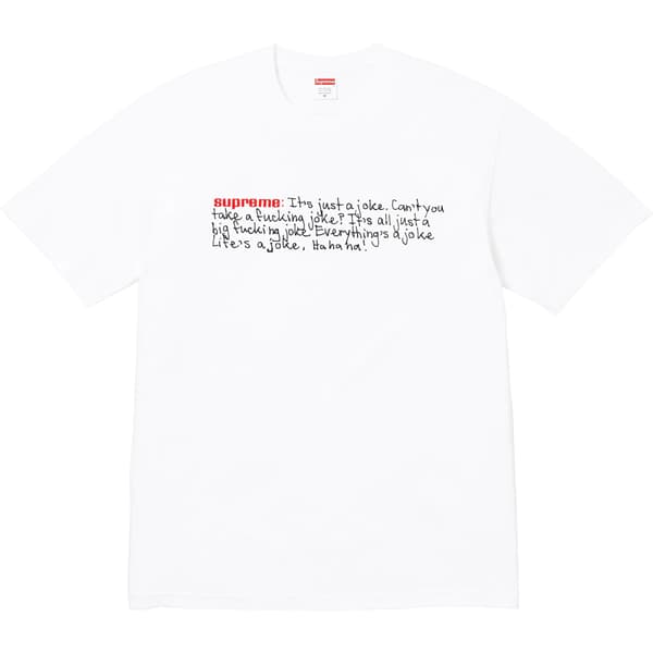 Supreme Joke Tee - White (front)