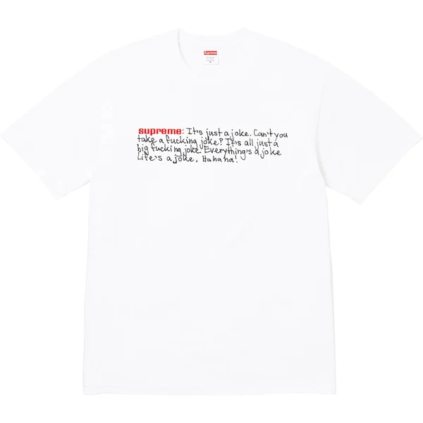 Supreme Joke Tee - White (front)