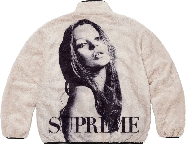 Supreme Kate Moss Fleece Jacket - Natural (front)