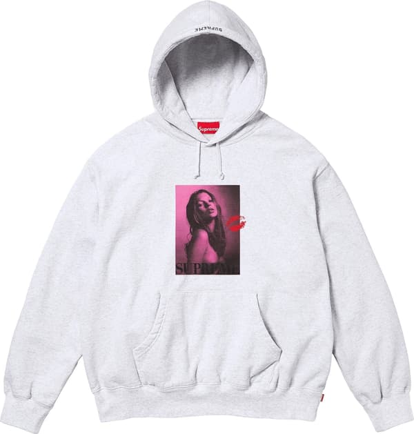 Supreme Kate Moss Hooded Sweatshirt - Ash Grey (front)