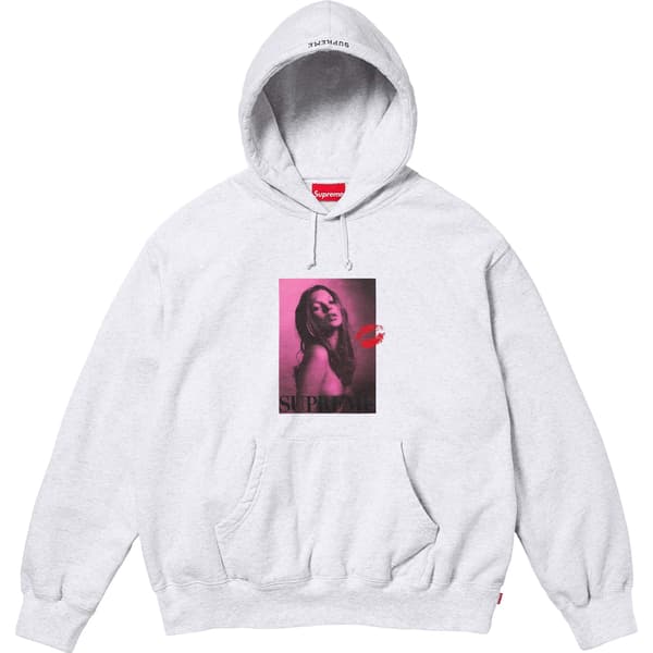 Supreme Kate Moss Hooded Sweatshirt - Ash Grey (front)