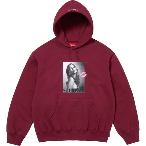 Supreme Kate Moss Hooded Sweatshirt - Cardinal (front)