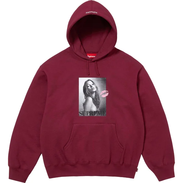 Supreme Kate Moss Hooded Sweatshirt - Cardinal (front)