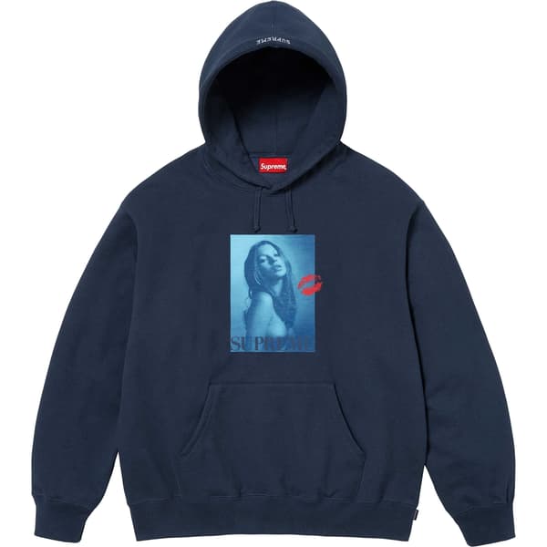 Supreme Kate Moss Hooded Sweatshirt - Navy (front)