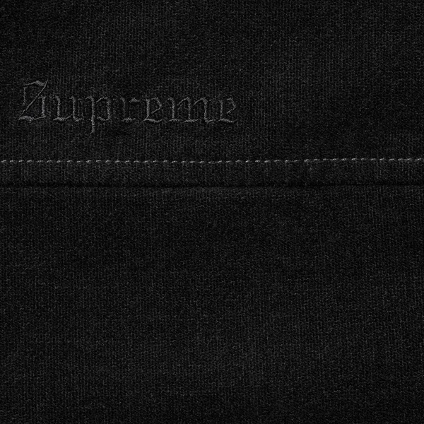 Supreme Kindermann Uncut Corduroy Car Coat - Black (front)