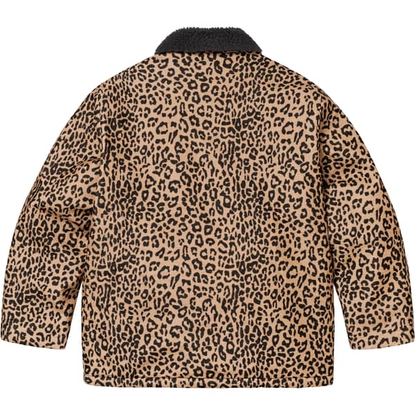 Supreme Kindermann Uncut Corduroy Car Coat - Leopard (front)