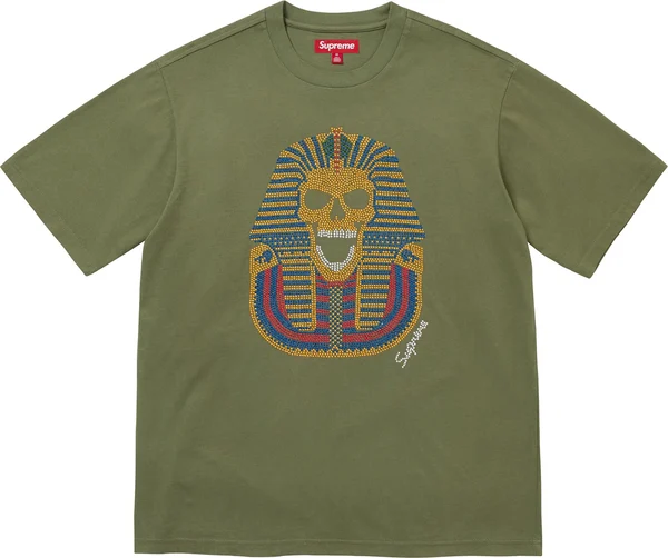 Supreme King Tut S/S Top - Olive (front)