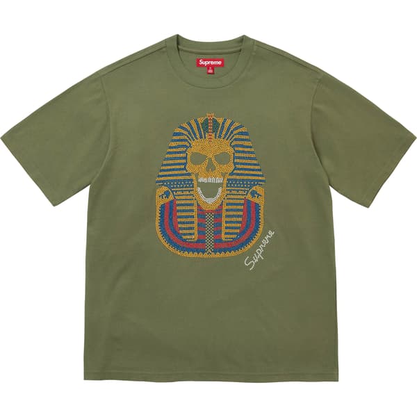 Supreme King Tut S/S Top - Olive (front)