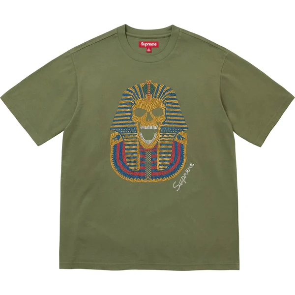 Supreme King Tut S/S Top - Olive (front)