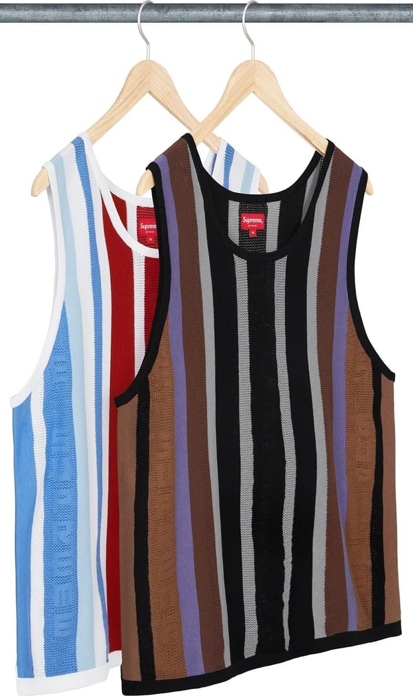 Supreme Knit Stripe Tank Top - Product Image