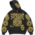 Supreme Knowledge Reigns Zip Up Hooded Sweatshirt - Black (front)