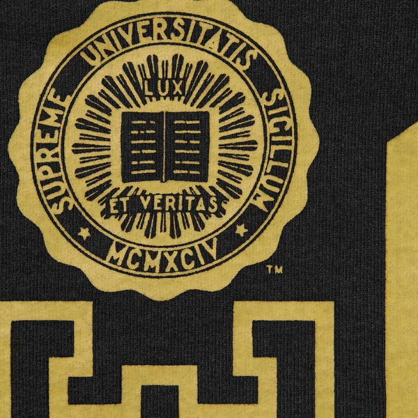 Supreme Knowledge Reigns Zip Up Hooded Sweatshirt - Black (front)