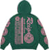 Supreme Knowledge Reigns Zip Up Hooded Sweatshirt - Dark Green (front)