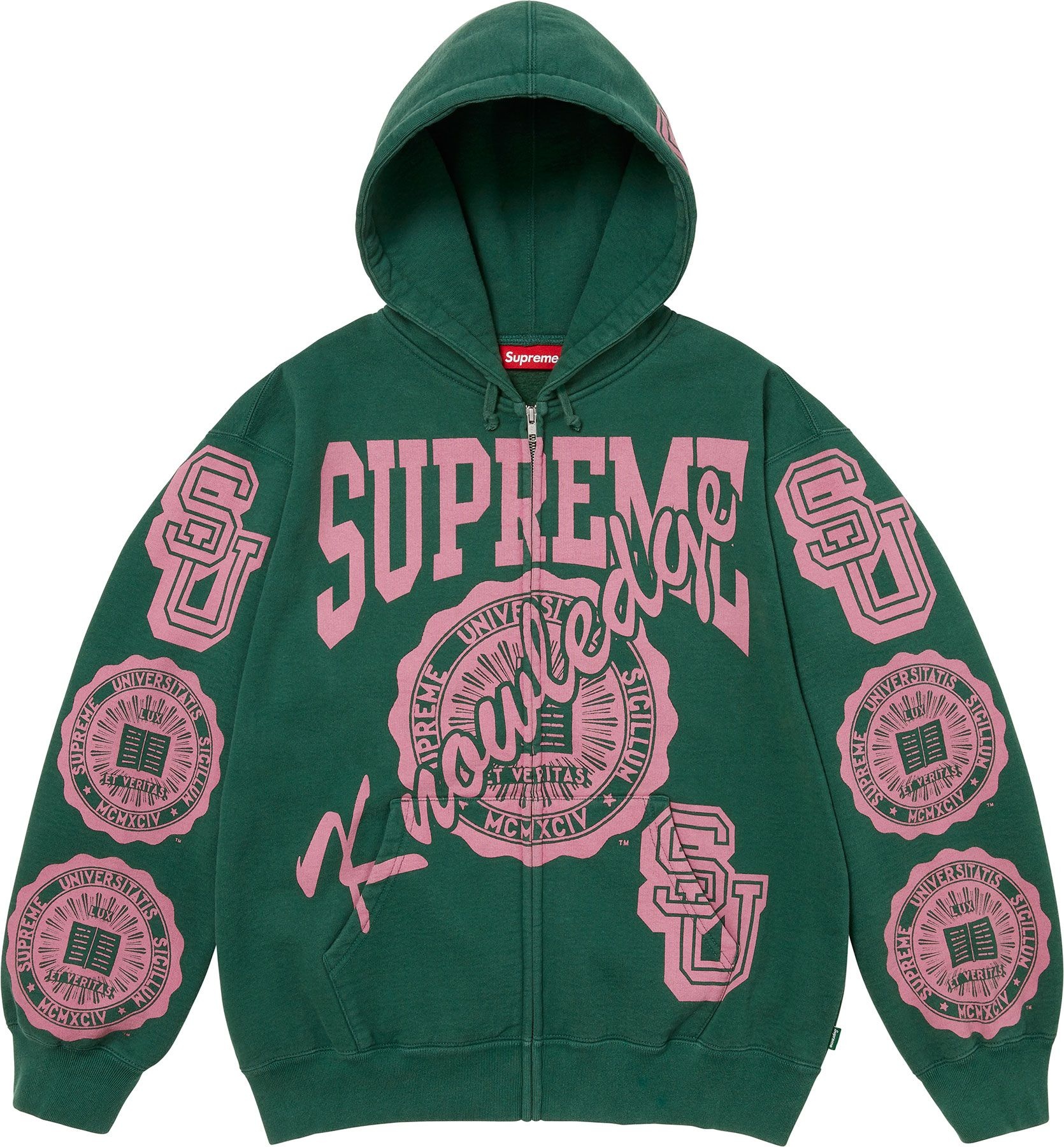 Supreme Knowledge Reigns Zip Up Hooded Sweatshirt colorway 2