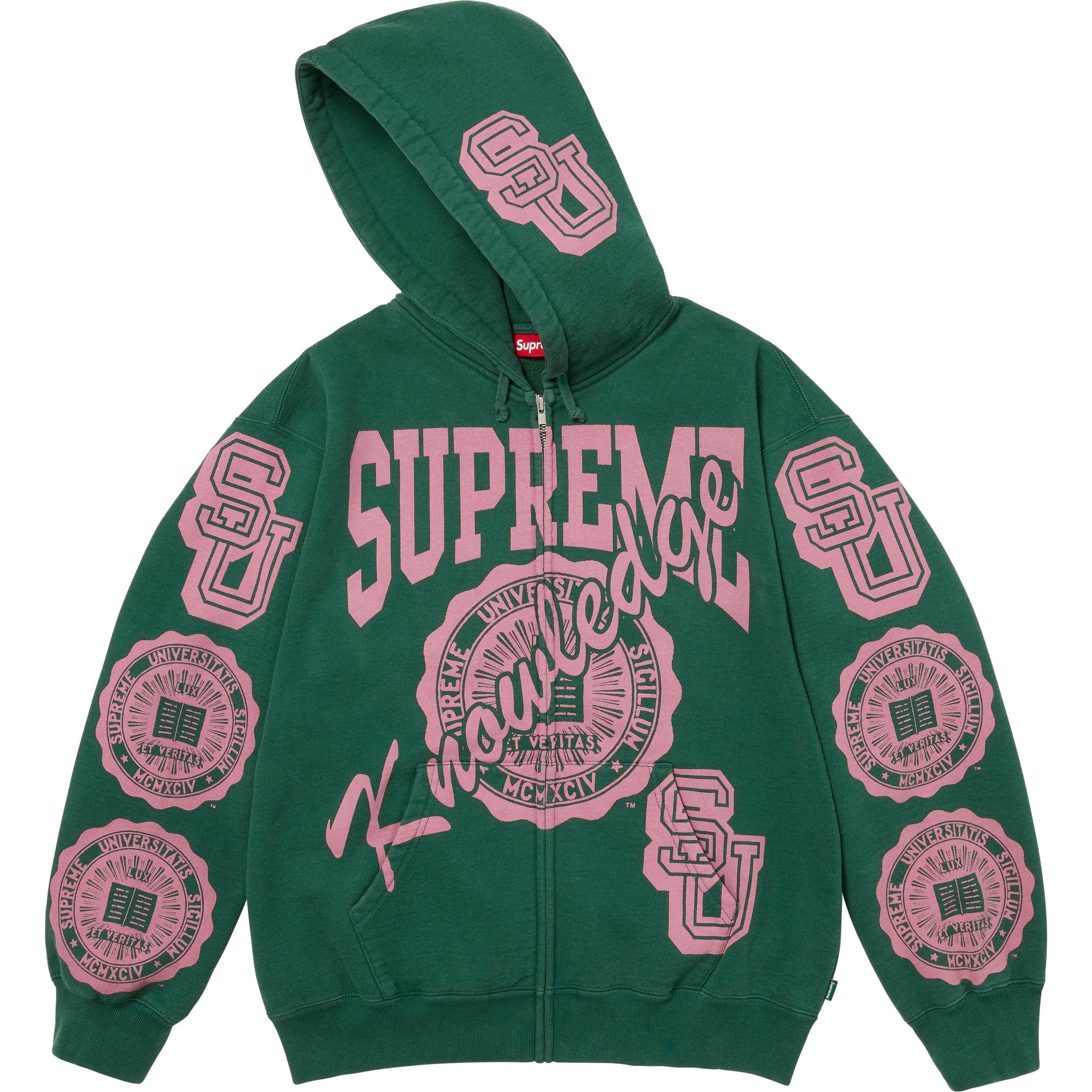 Supreme Knowledge Reigns Zip Up Hooded Sweatshirt colorway 3