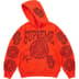 Supreme Knowledge Reigns Zip Up Hooded Sweatshirt - Orange (front)
