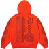 Supreme Knowledge Reigns Zip Up Hooded Sweatshirt - Orange (front)