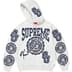 Supreme Knowledge Reigns Zip Up Hooded Sweatshirt - White (front)
