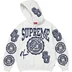 Supreme Knowledge Reigns Zip Up Hooded Sweatshirt - White (front)