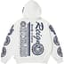 Supreme Knowledge Reigns Zip Up Hooded Sweatshirt - White (front)